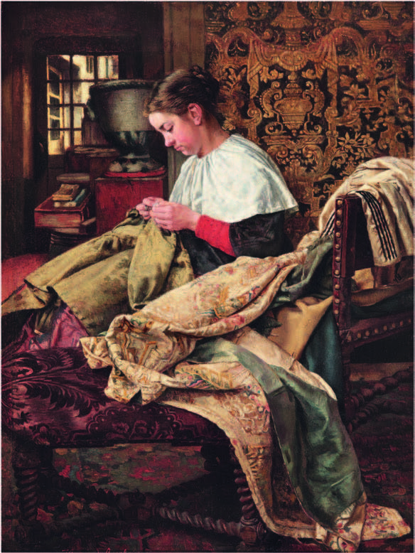 De kazuifelherstelster (portret van zijn zuster Betsy), 1870